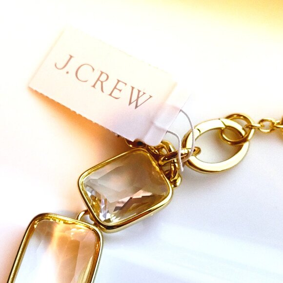 NWT J.CREW Faceted Crystal Statement Necklace - Picture 10 of 15